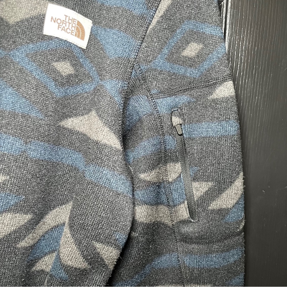 North Face Men’s Textured Cap Rock Southwest Patterned 1/2 Zip Pullover Size M - Picture 6 of 8